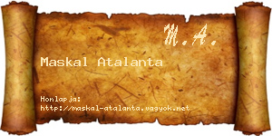 Maskal Atalanta névjegykártya